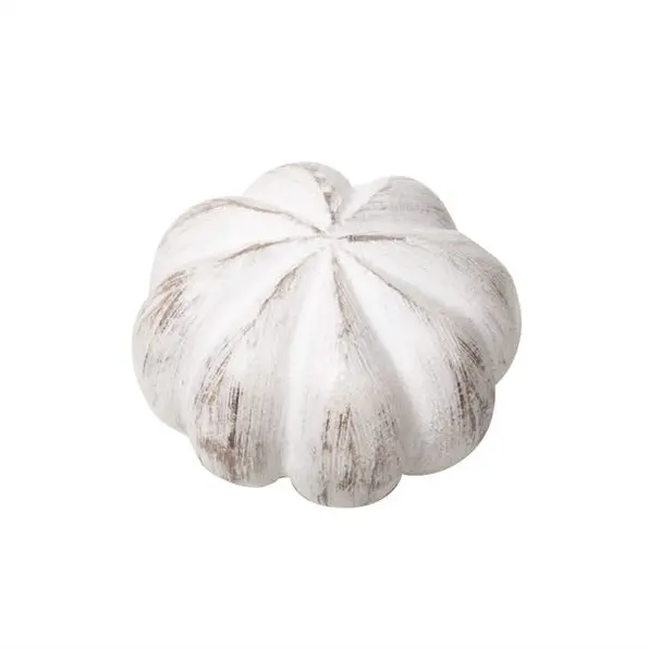 40mm White Distressed Mango Wood Knob