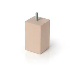 Pota quadrada 80 mm faig natural