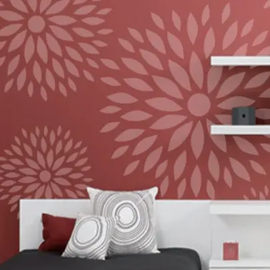 [0002623P] Plantilla stencil Home Decor 003 Flores (30x30)