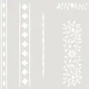 Plantilla Stencil Deco 051 Cinco Cenefas (30x45)