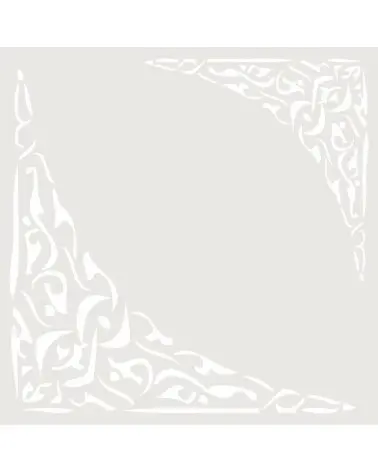 Plantilla stencil Deco Sanefa 017 cantonada (25x25)