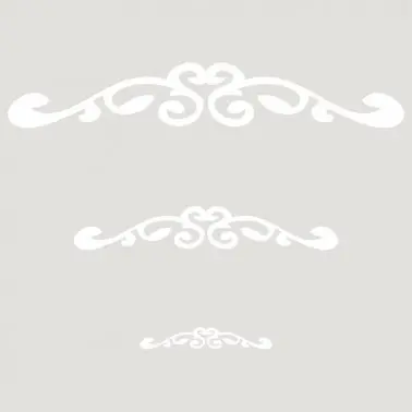 Plantilla Stencil Deco Cenefa 004 Tres Tamaños  (25x25)
