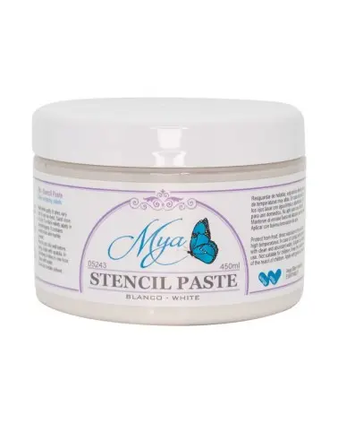 MYA white stencil relief paste