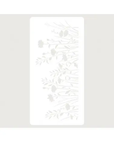 [00065132] Stencil template Deco Scrapbooking 113 Flowers (20x40)
