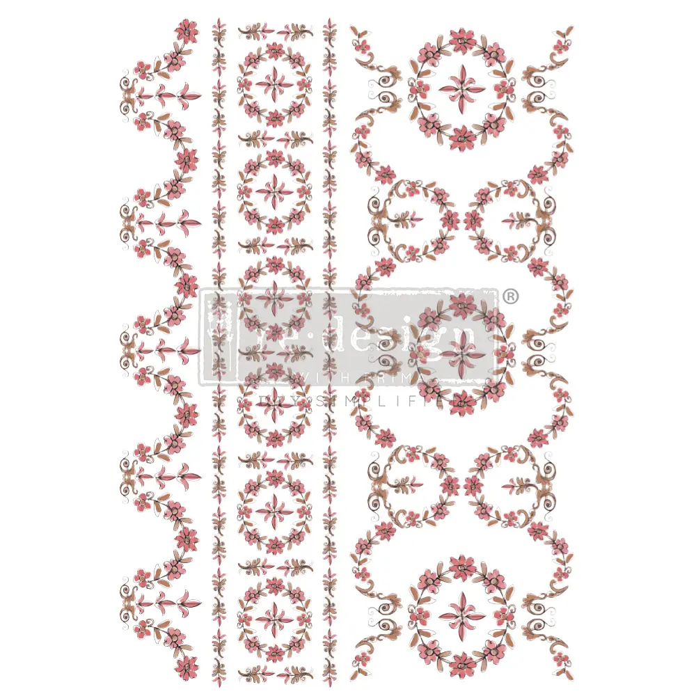 [655350667771] Transfers - Prima & Annie Sloan - Garlanda floral