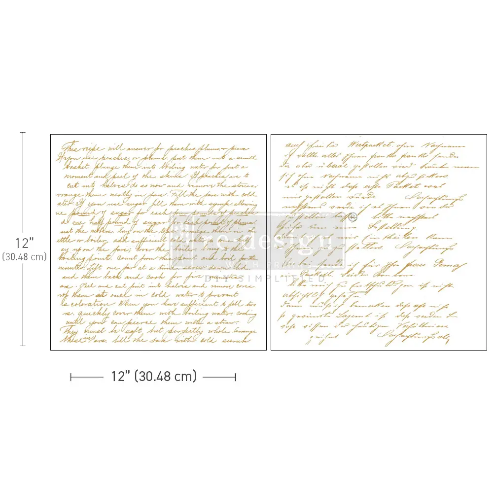 Transfers - Text manuscrit - 2 fulls