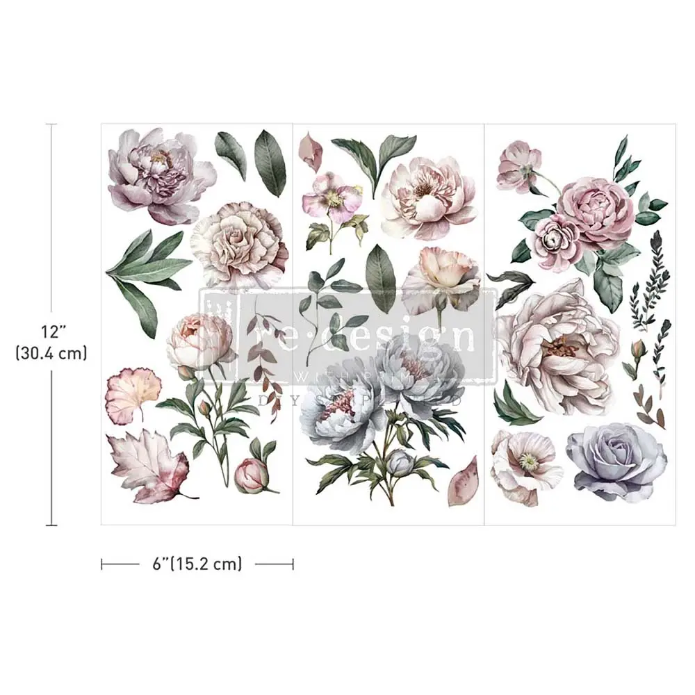 [655350674533] Transfers - Floral Breeze - 3 sheets