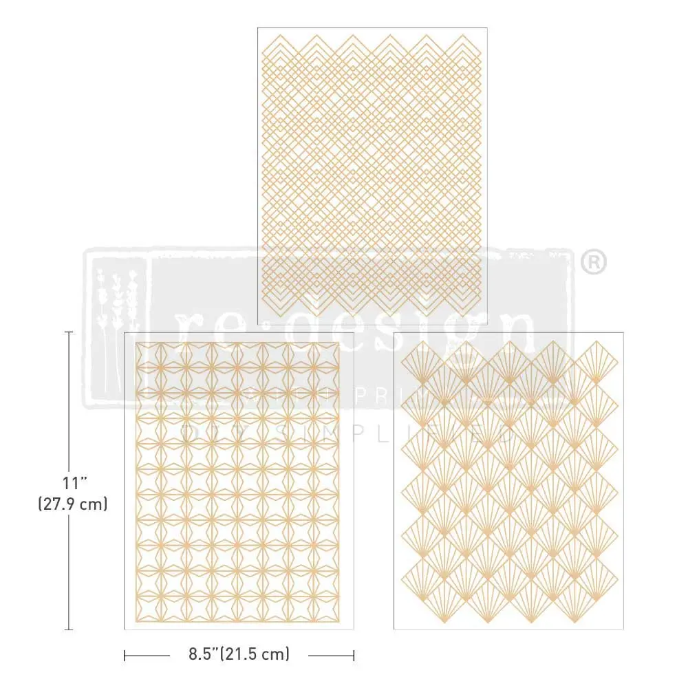 [655350660741] Transfers - Art Déco Daurat – 3 fulls