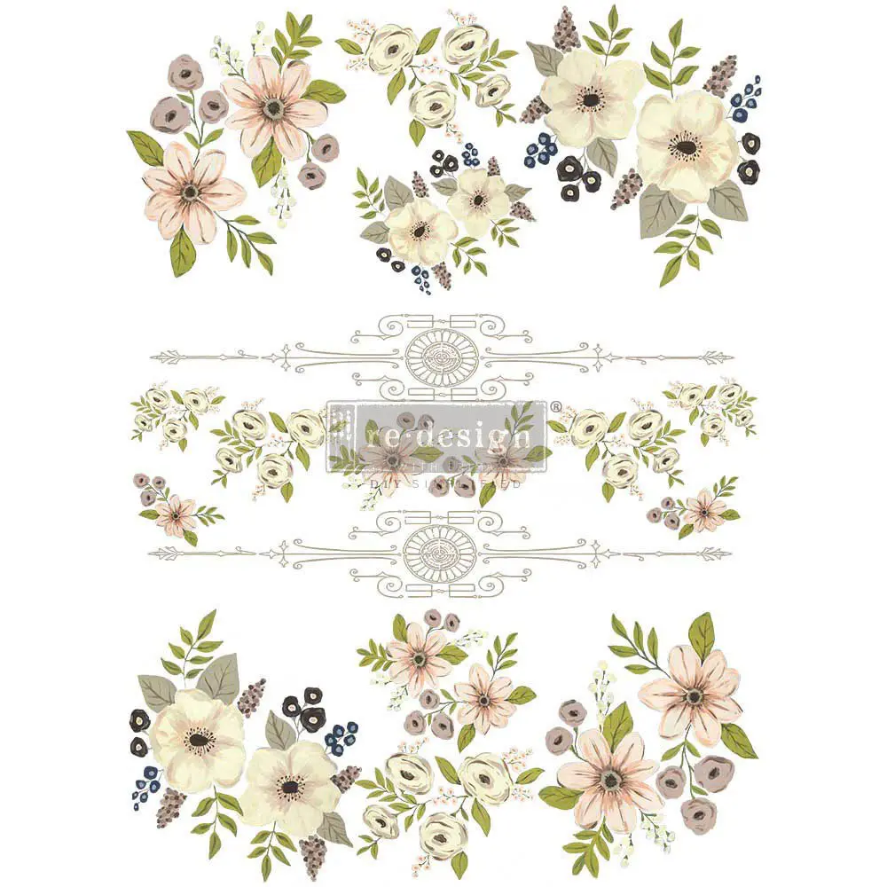 [655350656522] Transfers - Flors Pintades - 3 fulls