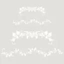 Plantilla Stencil Deco Sanefa 013 Floral (25x25)