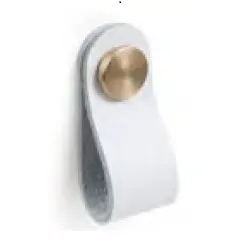 Pom pell blanc, botó daurat