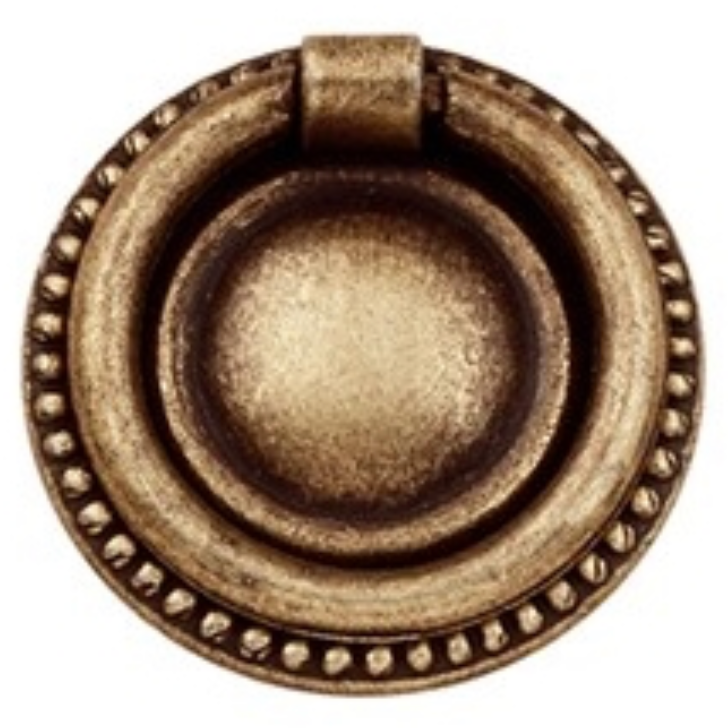 [C15] 30mm Round Matte Leather Ring