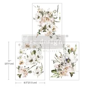 [655350669690] Transfers - Art de Pastels - 3 sheets