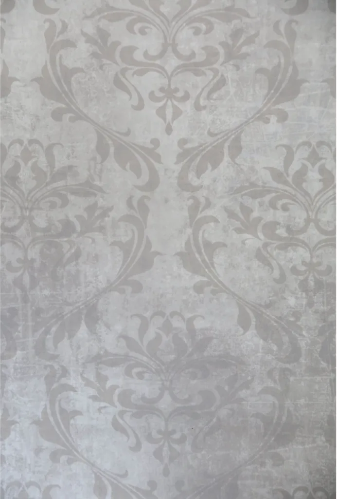 Paper pintat paret estampat beig (rotlle 10 m / 53 ample)
