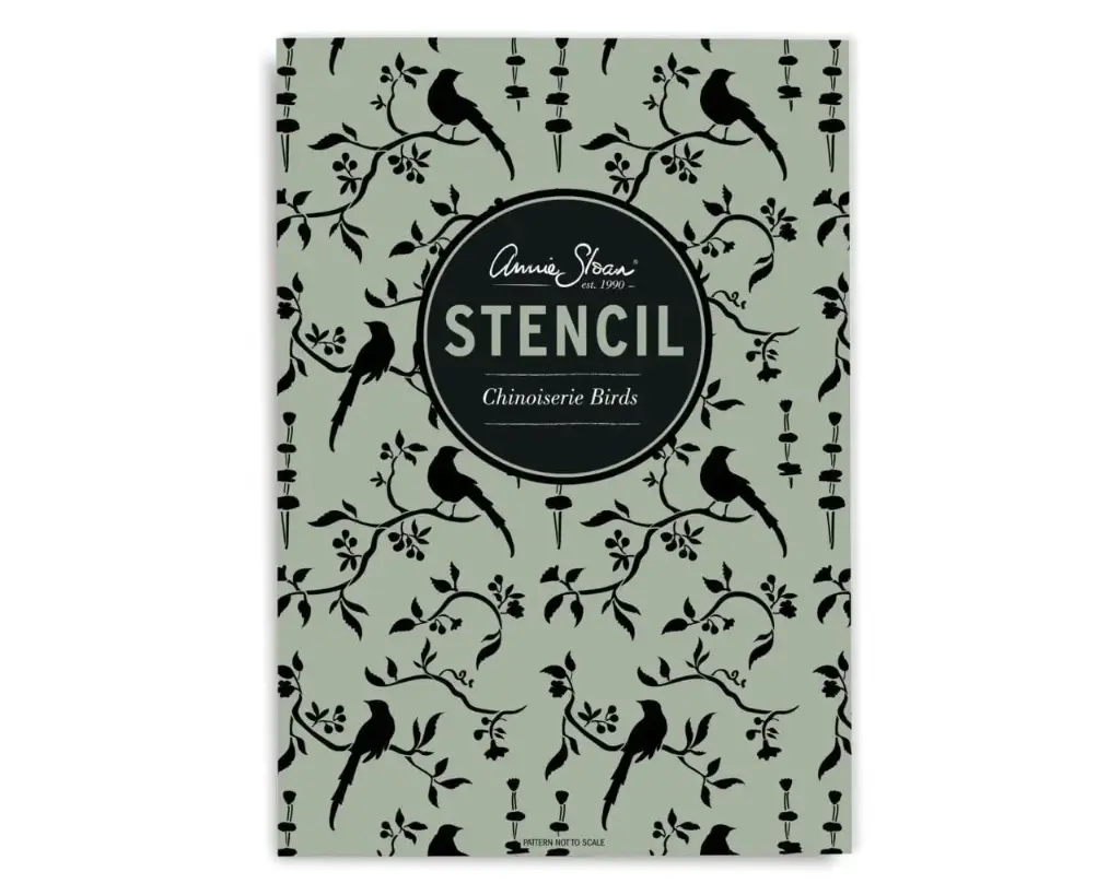 Plantilla Stencil: Chinoiserie Birds