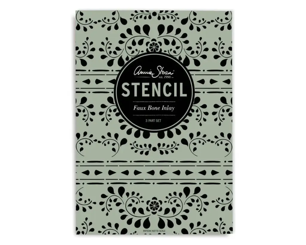 Plantilla Stencil: Faux Bone Inlay