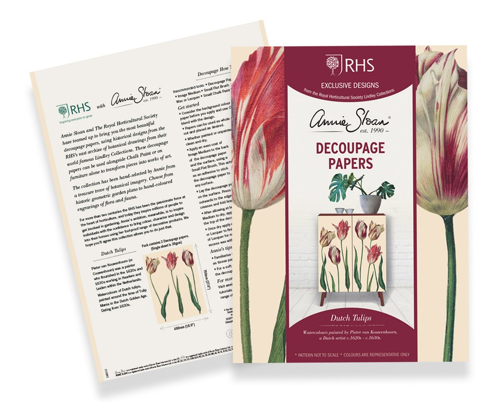 Decoupage paper - Dutch tulips