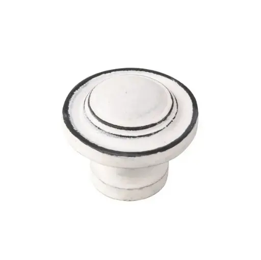 [560BL] Pom metàlic envellit 35 mm color blanc