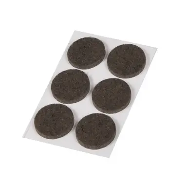 [B6002M3-12] Blister 6 Feltres rodons marró 28mm