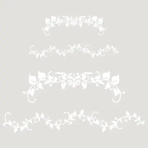 [00012021] Plantilla Stencil Deco Sanefa 013 Floral (25x25)